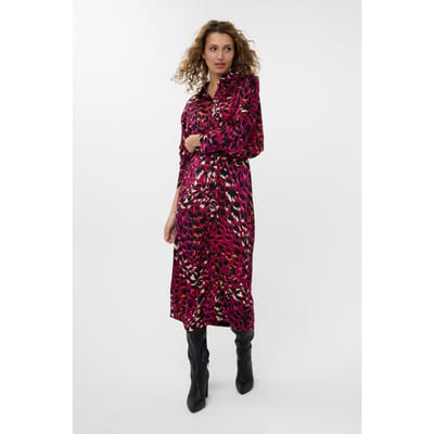 EsQualo Dress Floral Gem Print Maat: 36 | Blousejurken Outlet | Dames | Roze