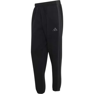 Adidas Essentials 3 Stripes Fleece Tapered Cuffed Joggers Zwart S / Regular Man