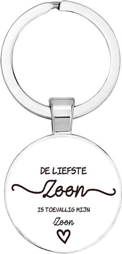 Akyol - De liefste zoon Sleutelhanger - liefde - liefste zoon - familielid - cadeautje voor zoon - familie - cadeau - verjaardag - kado - geschenk - gift - verrassing - liefste ooit - 2,5 x 2,5 CM