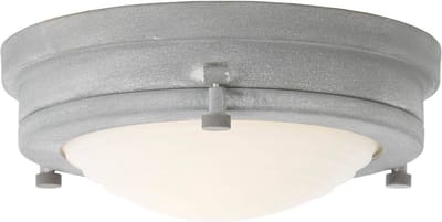Brilliant Blizzard Wand- en Plafondlamp - Ø 26 cm - Industrieel - Beton look Grijs met Melkglas