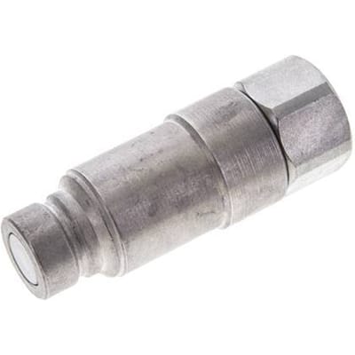 Stalen DN 12.5 Vlakdichtende Koppeling Insteeknippel G 1/2 inch Binnendraad ISO 16028 CEJN Drukontlasting D 24.5mm