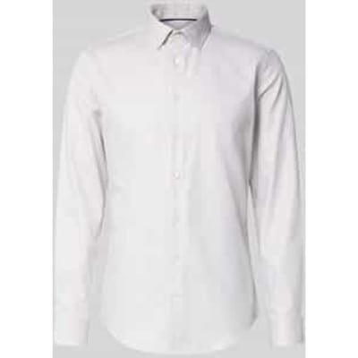 slim fit zakelijk hemd met kentkraag
