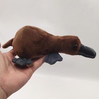 Peluches Ornithorynque 20cm Peluche Douce Poupée Bec de Canard Canard En Peluche Kawaii Mignonne Poupée Pour Enfants Cadeaux 20cm black