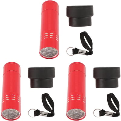 3 stuks Eierdoorlichter Tester voor het Monitoren van Eierontwikkeling Helder Koel Zacht Licht Geen Hittestress black