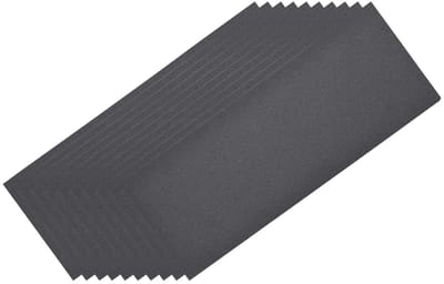Natte schuurvellen 9" x 3.6" korrel 500 - siliconencarbide schuurpapier voor gips, hout en metaal, 10 stuks
