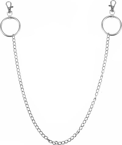 Fako Bijoux® - Sleutelketting - Broekketting - Portemonnee Ketting - 77cm - Zilverkleurig