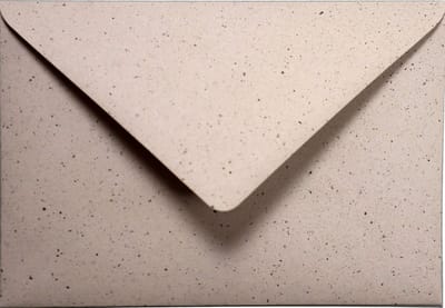 Ecologische Beige enveloppen A6 - 125 x 175 mm - 25 stuks - NK natgelijmde - 120 gram - Crush - Netuno