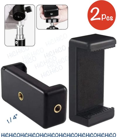Universele Telefoonhouder voor statief - Telefoonhouder - Verstelbare telefoonklem voor smartphones – 2Pcs