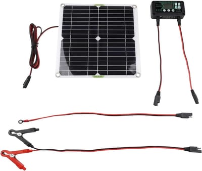 Zonne Batterij Lader - Intelligente Controller - Accu's Opladen - MPPT Technologie - 20W Vermogen - Zoals Afgebeeld