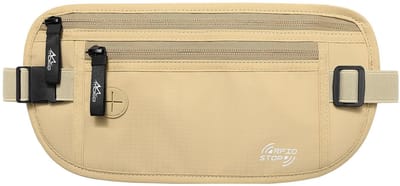 Dailygoods- Reisportemonnee RFID-blokkerend - Antidiefstal heuptasje - Waterdicht nylon - Ultra-slank ontwerp - Voldoende opbergruimte - Comfortabel mesh achterzijde