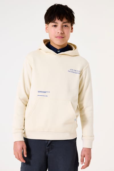 GARCIA Jongens Print Sweater Bruin Lange mouw