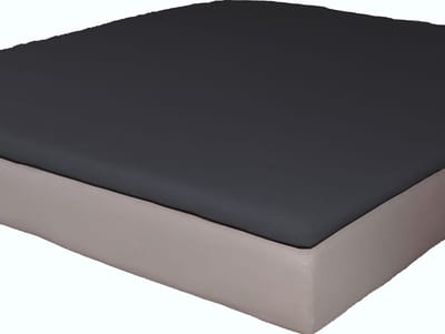 Homéé® Topper Hoeslaken Jersey Stretch antraciet - 90x200/210/220 cm hoogte 7 t/m 12 cm 160g.m² 100% katoen