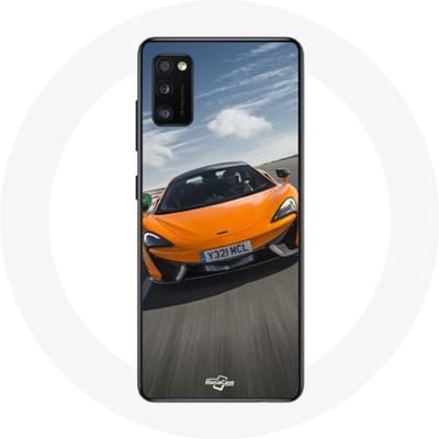 Coque - McLaren - Galaxy A41 - Orange - Formule 1 - Souple orange