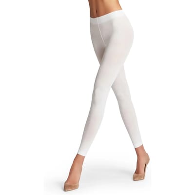 FALKE Pure Matt eenkleurig materiaal ondoorzichtig 50 DEN legging dames wit - maat S