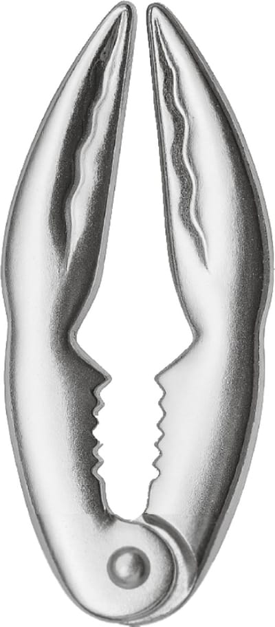 RVS Kreeftentang - 13,5 cm - Krab- en Kreeftkraker voor Schaaldieren – Fruits de Mer Gereedschap – Luxe Cadeauverpakking – Zeevruchten Bestek – Zilver