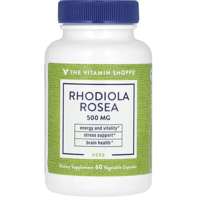 The Vitamin Shoppe, Rhodiola Rosea, 500mg, 60 Plantaardige Capsules