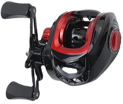 Dailygoods- Baitcasting Vismolen Lichtgewicht - Gladde Lange Gegoten Metalen Vismolen - Anti-explosielijnfunctie - 7,2:1 Overbrengingsverhouding - 8 kg Remkracht - Geschikt voor zout- en zoetwater