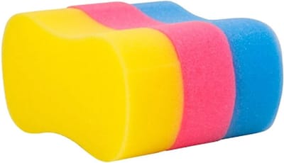 AutoFresh -Autowasspons- 3 Stuks- Gebogen Zachte Spons - Multifunctionele Voertuigspons- Auto Wassen en Reinigen- Autowasset 3 Stuks