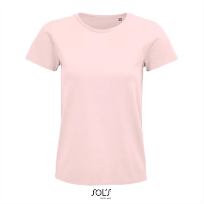 SOL'S - Pioneer T-Shirt dames - Lichtroze - 100% Biologisch Katoen - S