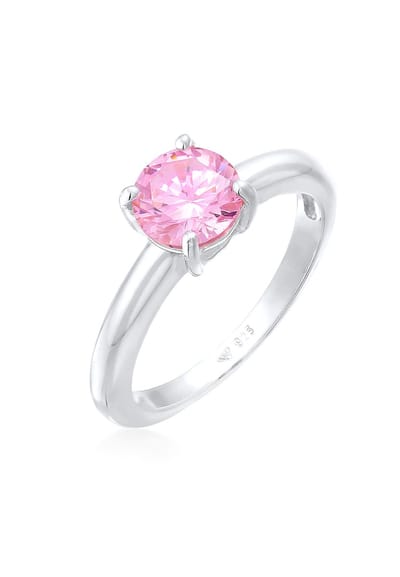 Elli - Ring - Dames Eenzaam Klassiek met Zirkonia Kristal in 925 sterling zilver - Dames