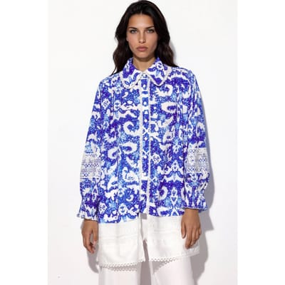 Floral mini A-lijn jurk
