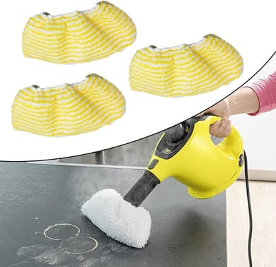 3 stuks - Stoomreinigerhoes - Geschikt voor de Kärcher EasyFix SC 2, SC 3, SC 4 stoomreinigers - Microvezel reinigerkap - Vervangdoek voor reiniger - 17,5*8,2 cm - Wasbare vervangende reinigerdoek