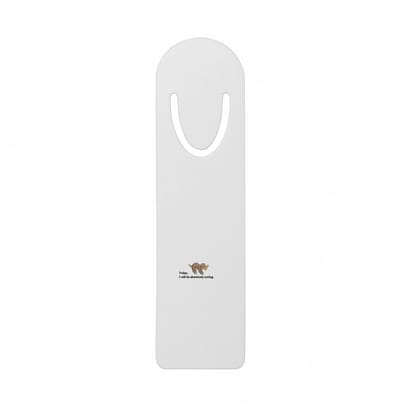 Hacebo® - today I will do absolutely nothing metalen boekenlegger - mensen die houden van quotes en niks doen - ik ga lekker niks doen - quotes - verjaardagscadeau - verjaardag - cadeau - kado Bladwijzer boekenleggers - 12.7 cm x 3.2cm