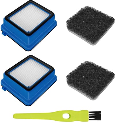Dailygoods- Stofzuigerfilterset 2 Stuks - Reinigingsborstel - Huishoudelijke Stofzuiger - Katoen - 95 x 78 mm - Effectieve Luchtfilter - Filterset