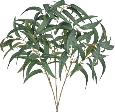 Set van 3 Eucalyptus Kunstplanten 86 cm - Perfect voor Bruiloften, Tuin, Thuis en Kantoor, Bloemarrangementen en Tafeldecoratie, Geschikt voor Binnen en Buiten