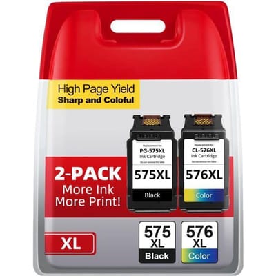 Pg-575Xl Cl-576Xl Cartouches D'Encre Multipack,Pg-575Xl Cl-576Xl Cartouches D'Encre Remplaçant Les Cartouches Canon 575 576 Pour P