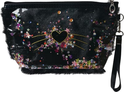 Juleeze Toilettas Dames Hart 23x13 cm Zwart Polyurethaan