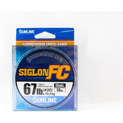 Sunline Fluorocarbon Leider Siglon FC 100% 50 m 67 lb Diameter 0,74 mm (2057) schoon