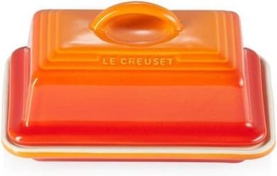 Le Creuset® - Botervloot - Vaatwasserbestendig - Vriezerbestendig - Aardewerk - Oranjerood