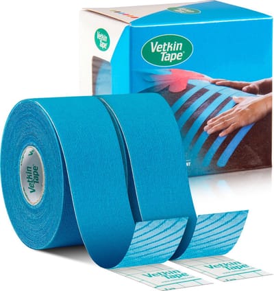 VetkinTape® - Blauw - 2 rollen - Kinesiotape - Voor paarden en andere dieren - 3cm x 5m