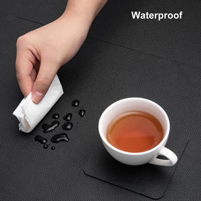 Dailygoods- Tafelloper Afwasbaar - Dubbelzijdig Leer - Waterdicht - Antislip - Hittebestendig - 30x140 cm - Tafelkleed