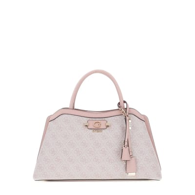 GUESS schoudertas handtas Lindsey Girlfriend Satchel Orchid Logo oud roze