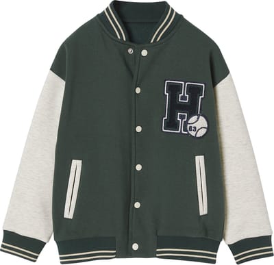 Vertbaudet Teddy-sweatshirt in fleece voor jongens met lusbadge.