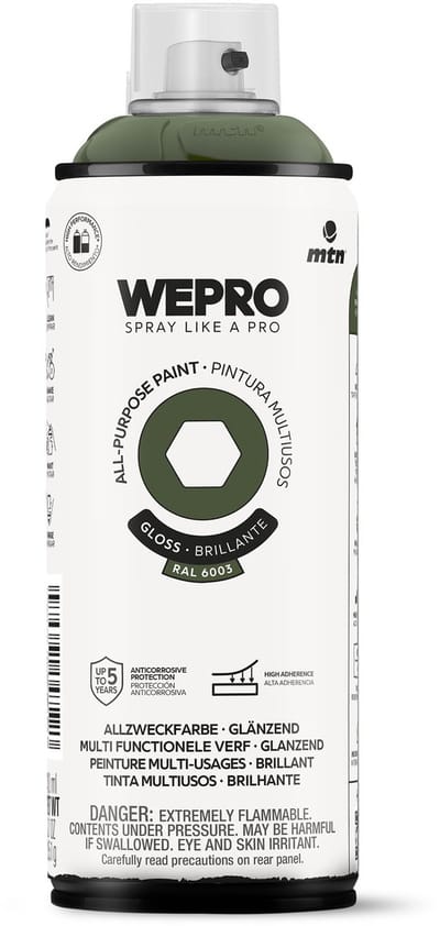 Spuitbus Ral 6003 Glans MTN WEPRO ALL-PURPOSE PAINT 400ML