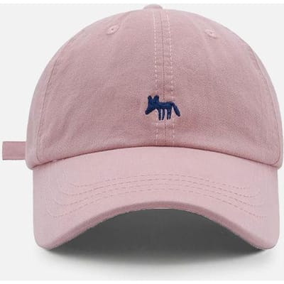 Ricygvm Geborduurde Vos Baseballpet Koreaanse Dames Eendensnavel Petten Brede Rand Unisex Buiten Zonnevizieren Effen Kleur Pet Adjustable gray
