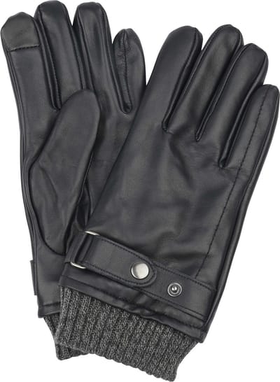 Suitable Handschoen Nappa Leer Zwart - Maat 9.5 - Heren