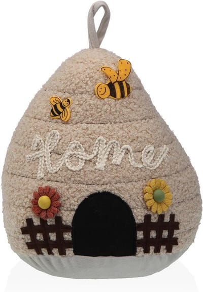 Decoratieve Deurstopper Beige - Stuiterblok voor binnen en buiten