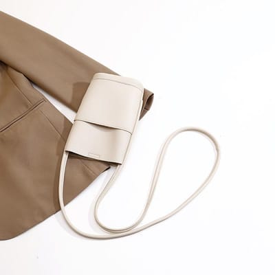 Mobiele Telefoontas Crossbody Kleine Tas Mode Veelzijdige Telefoontas Dames Schoudertas Zacht Pu Leer Boodschappentas white