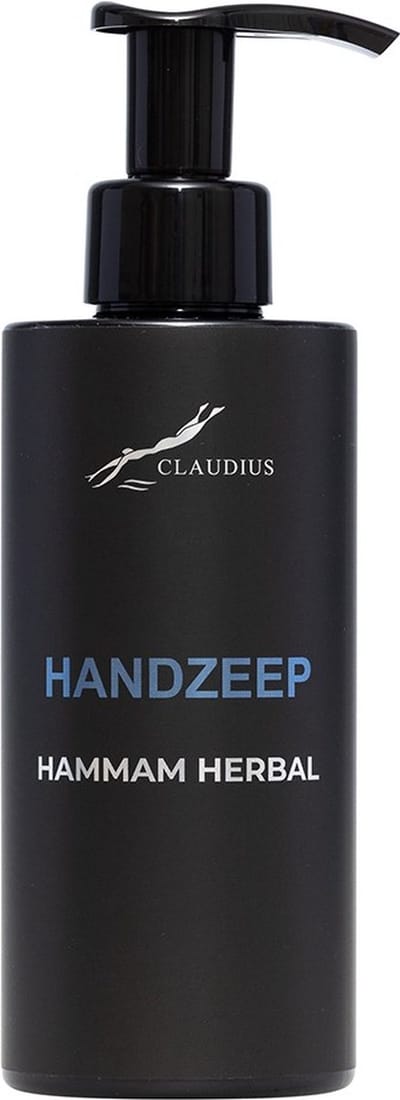 Handzeep Hammam Herbal 300 ml - met pomp - zwarte fles
