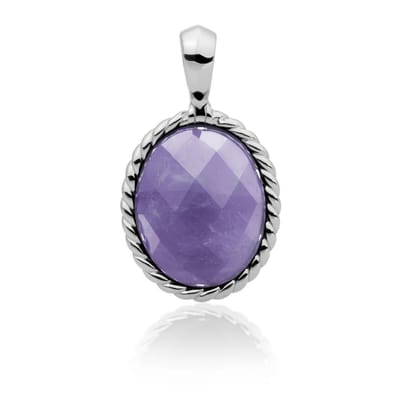 Sparkling Jewels hanger | Silver - Amethyst Twist SP21-G05