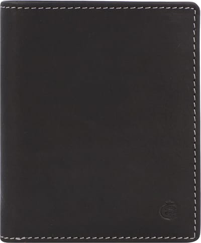 Esquire Dallas portemonnee leer 9 cm - Jongens - Staand formaat - schwarz