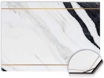 KitchenArt - Marble Modern Spatscherm - 60x30 cm - Spatscherm Achterwand Keuken - Spatwand Keuken
