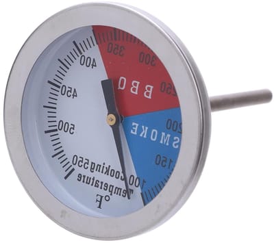 Oventhermometer Roestvrijstaal - Kookthermometer Grillthermometer - Nauwkeurig Bakken Grillen - Grote Afleesbare Wijzerplaat - 100-550℉ - Zilver