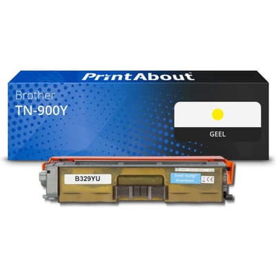PrintAbout huismerk Toner TN-900Y Geel Geschikt voor Brother