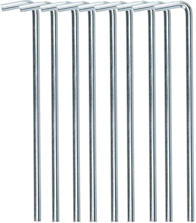 Redcliffs tentharingen - pennen - 20x - zilver - metaal - 23 cm - voor diverse ondergronden - camping - kamperen