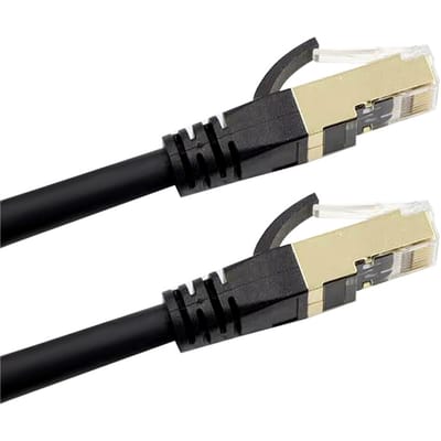 Cat8 Ethernet-kabel Hogesnelheidsnetwerkkabel 40 Gbps 2000 MHz / afgeschermd twisted pair / verguld 2m
